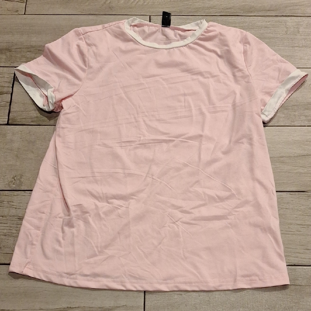 ๐SHEIN Pink and White Collar Top๐ฆ